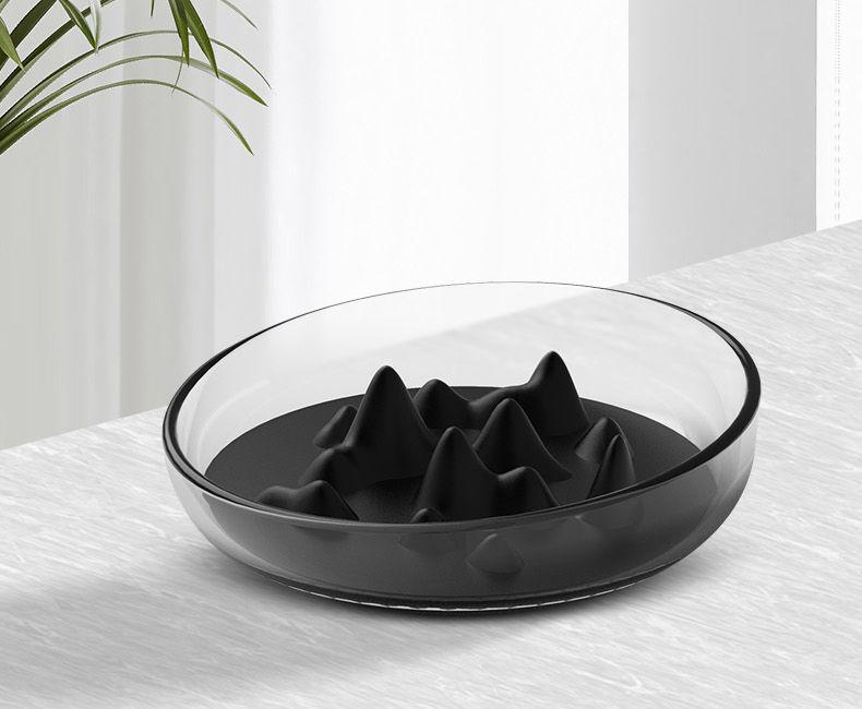 Pet Life® Cirlicue Mountain Slow Feeding Pet Bowl
