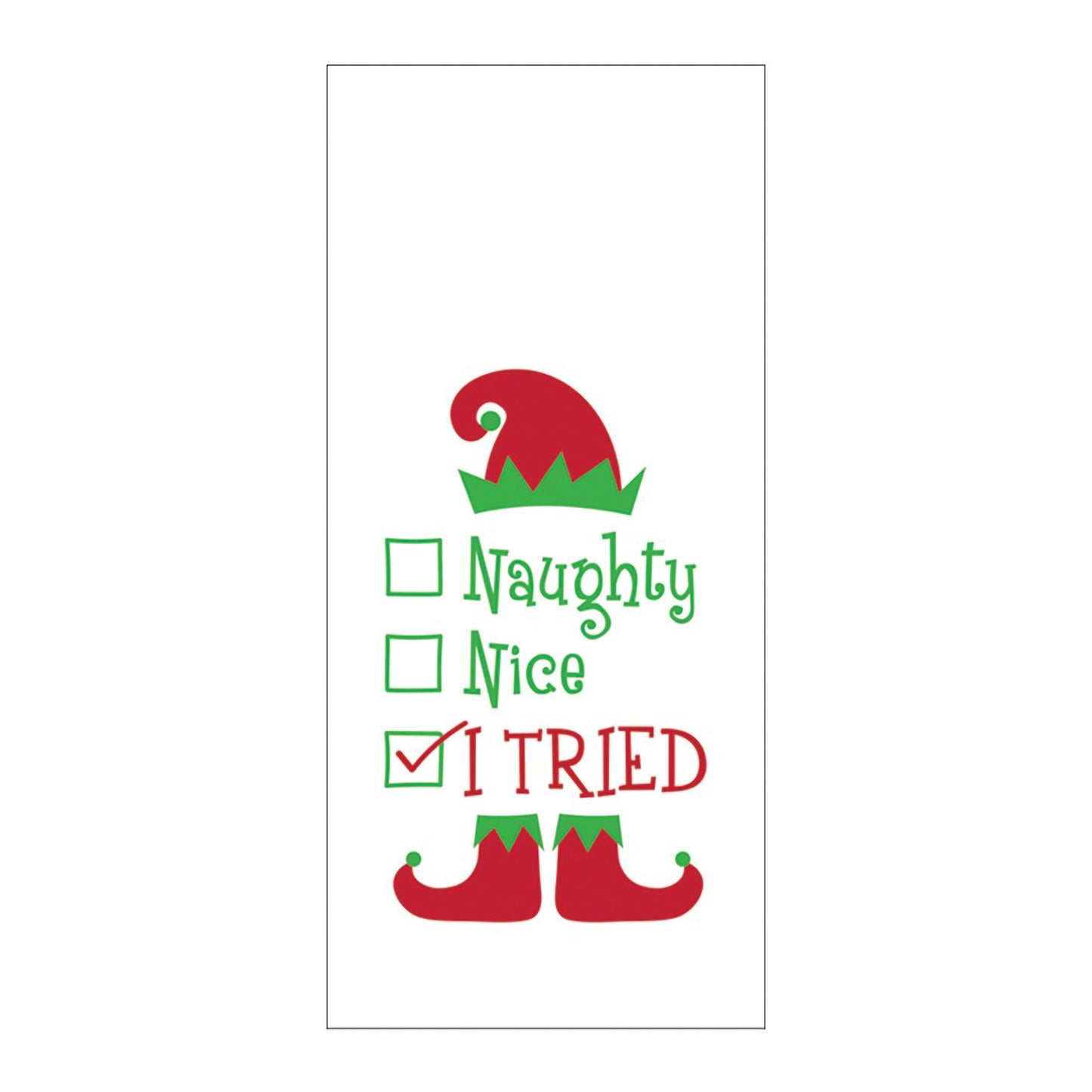 Naughty or Nice Hand Towel