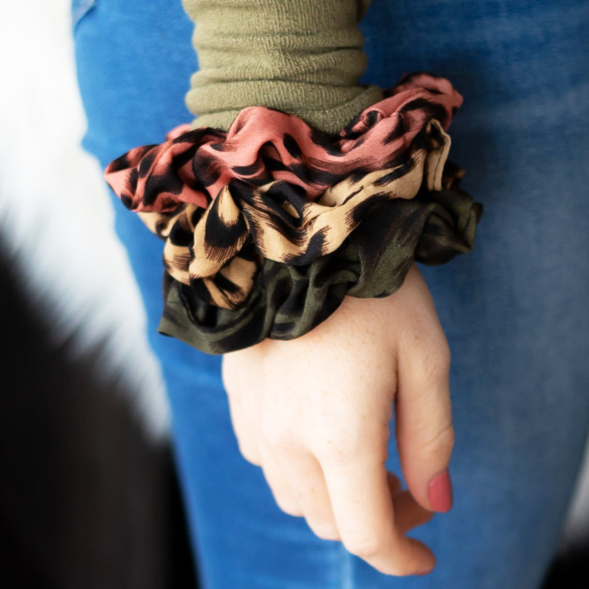 Leopard Scrunchie Set