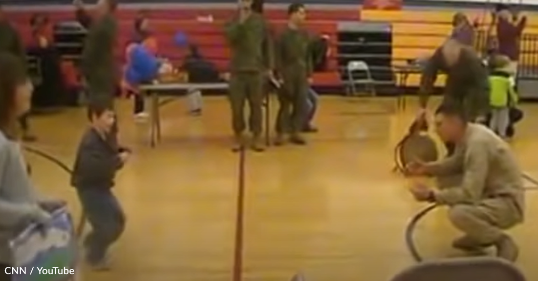 Boy With Cerebral Palsy Walks To His Marine Dad For The First Time