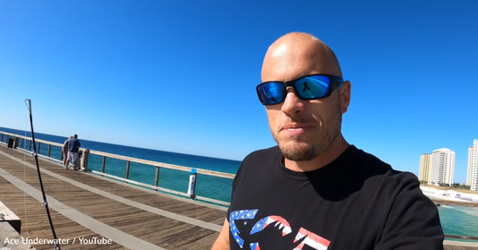 Man Drops GoPro Under Popular Fishing Pier And Can't Believe What He Sees