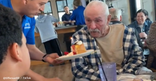 Grandpa's Reaction To Birthday Surprise Moves People To Tears