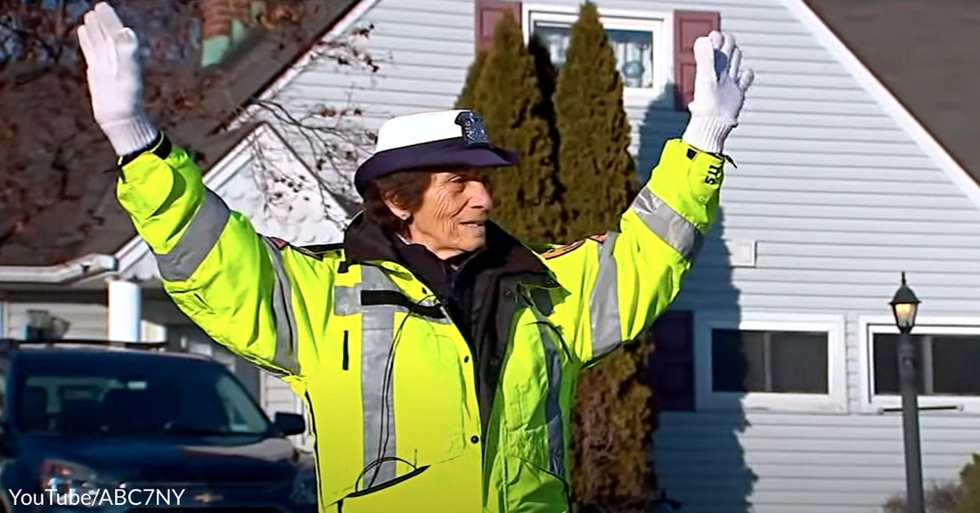 Community Shows 91-Year-Old Crossing Guard Love On Her Last Day After 41 Years On The Job