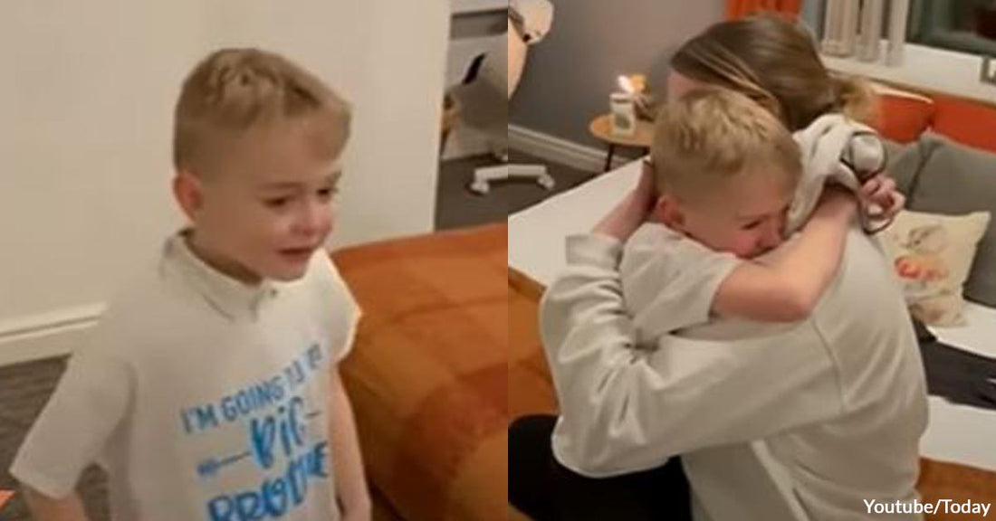 A Mom Surprises Her Little Boy with Good News About Becoming a Big Brother