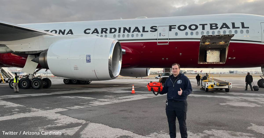 On the Way to Their Weekend Game, Arizona Cardinals Help Transport Emergency Kits for Pets