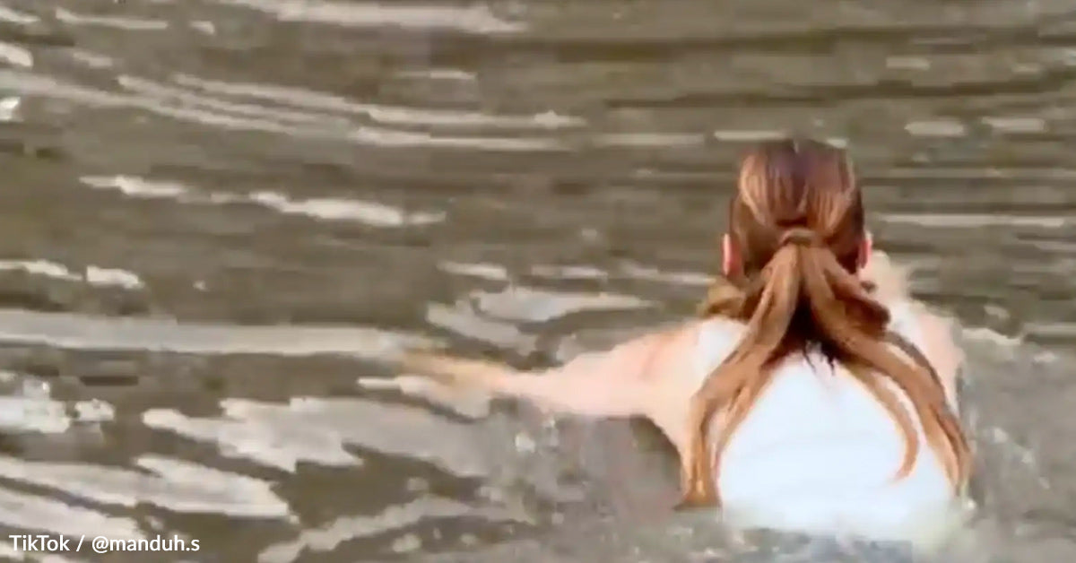 Hairstylist Didn’t Hesitate And Jumped Into A Canal To Save A Drowning Canine Hairstylist Didn’t Hesitate And Jumped Into A Canal To Save A Drowning Canine