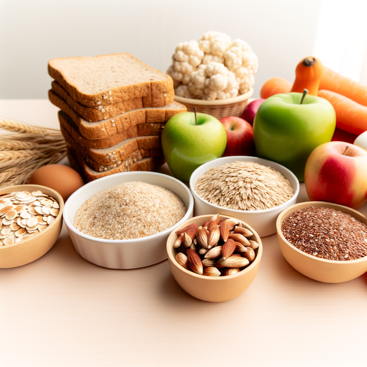 Healthy fiber-rich carbohydrates for women