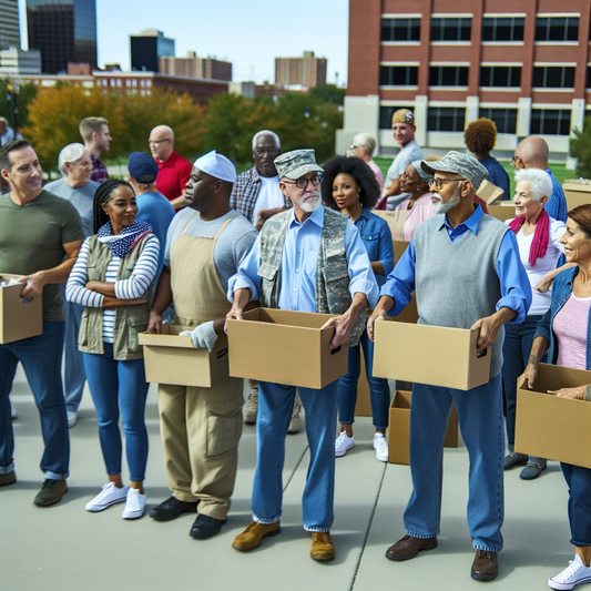 Veterans volunteering in Kansas City community