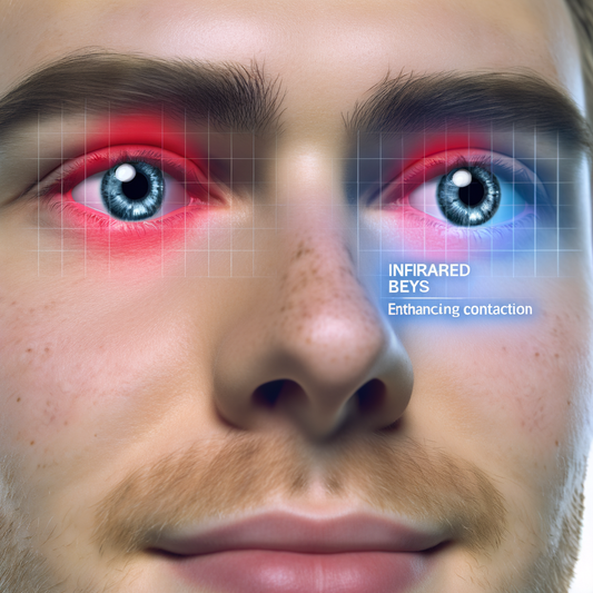 Infrared contact lenses enhancing human vision