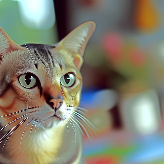 Image of a cat looking cautious