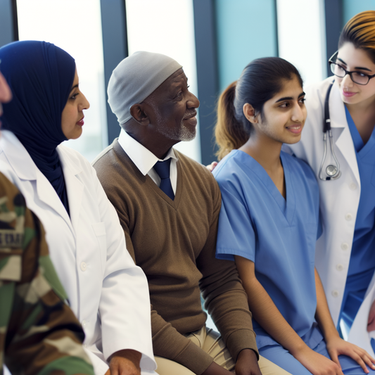 VA research lab with scientists working