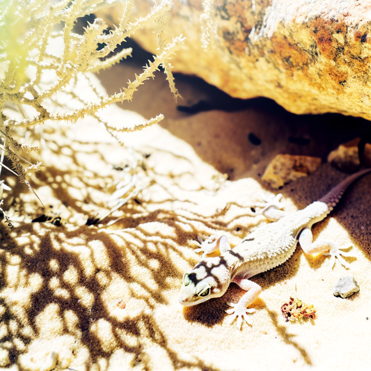 Rare South African gecko in natural habitat