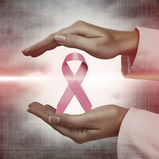 Breast cancer awareness ribbon and healthcare