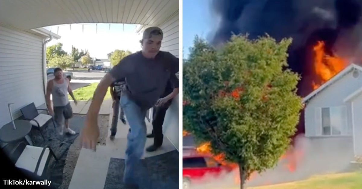 Heroic Neighbors Smash Through A Burning Home To Save Dogs Moments ...