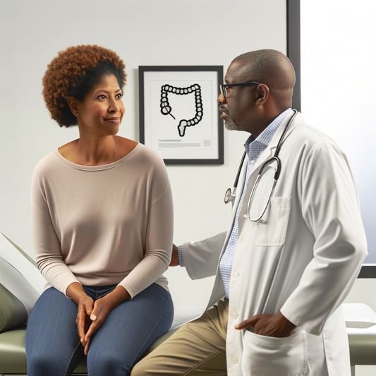 Doctor consulting with a patient in a clinic.