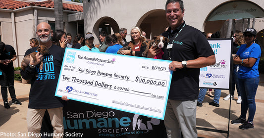 San Diego Humane Society Second Recipient Of $10,000 Surprise Check And Pet Supplies