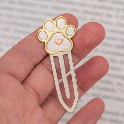 Pet Book Lover Mixed Metal Bookmark