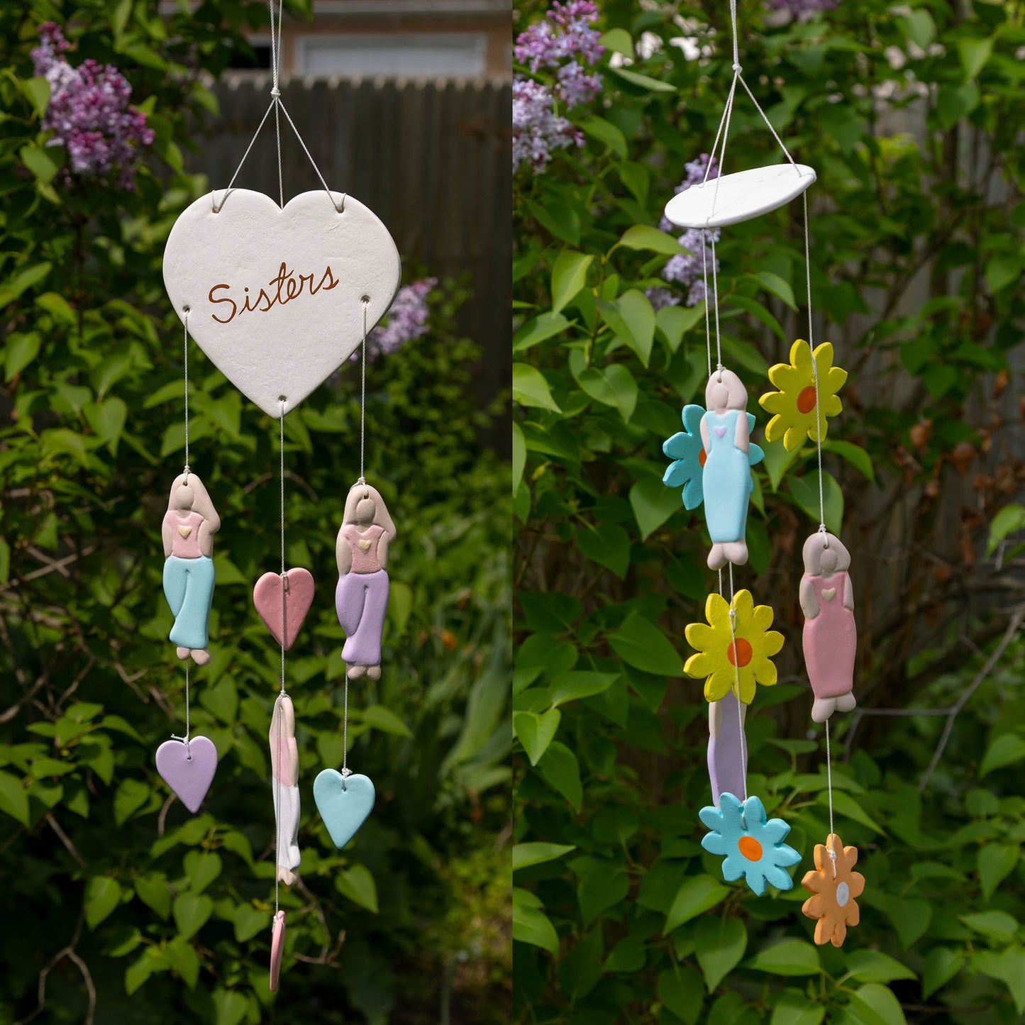 Sisters Handmade Ceramic Chime