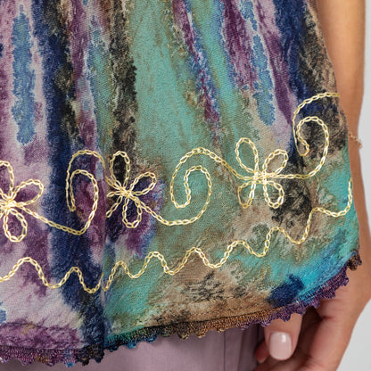 Tie-Dye Sleeveless Jewel Tunic