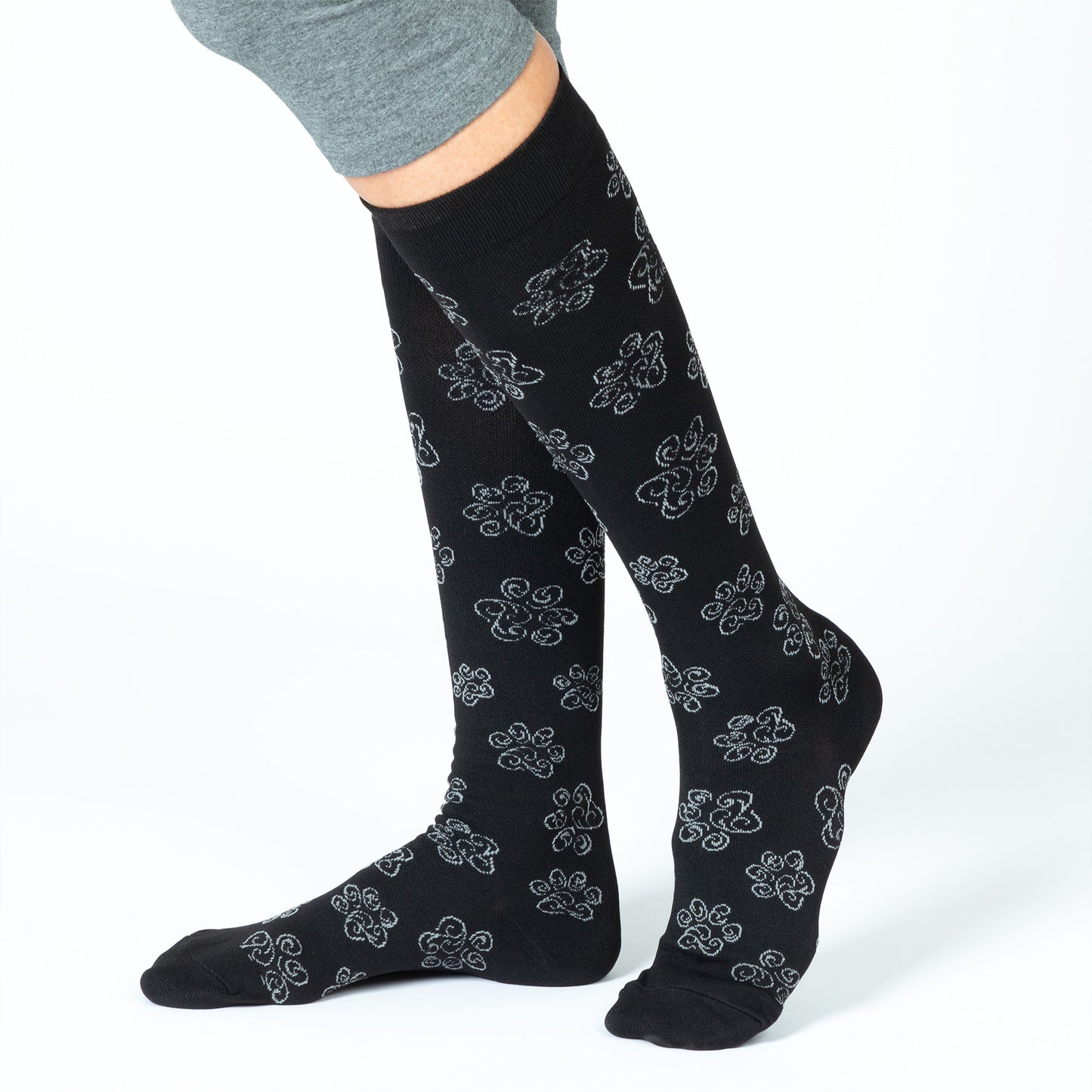 Paw Print Compression Socks