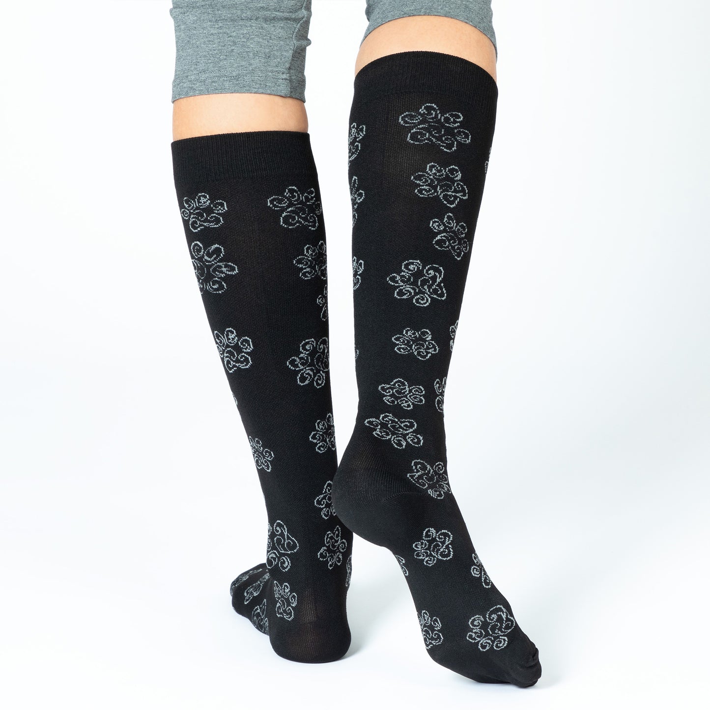 Paw Print Compression Socks