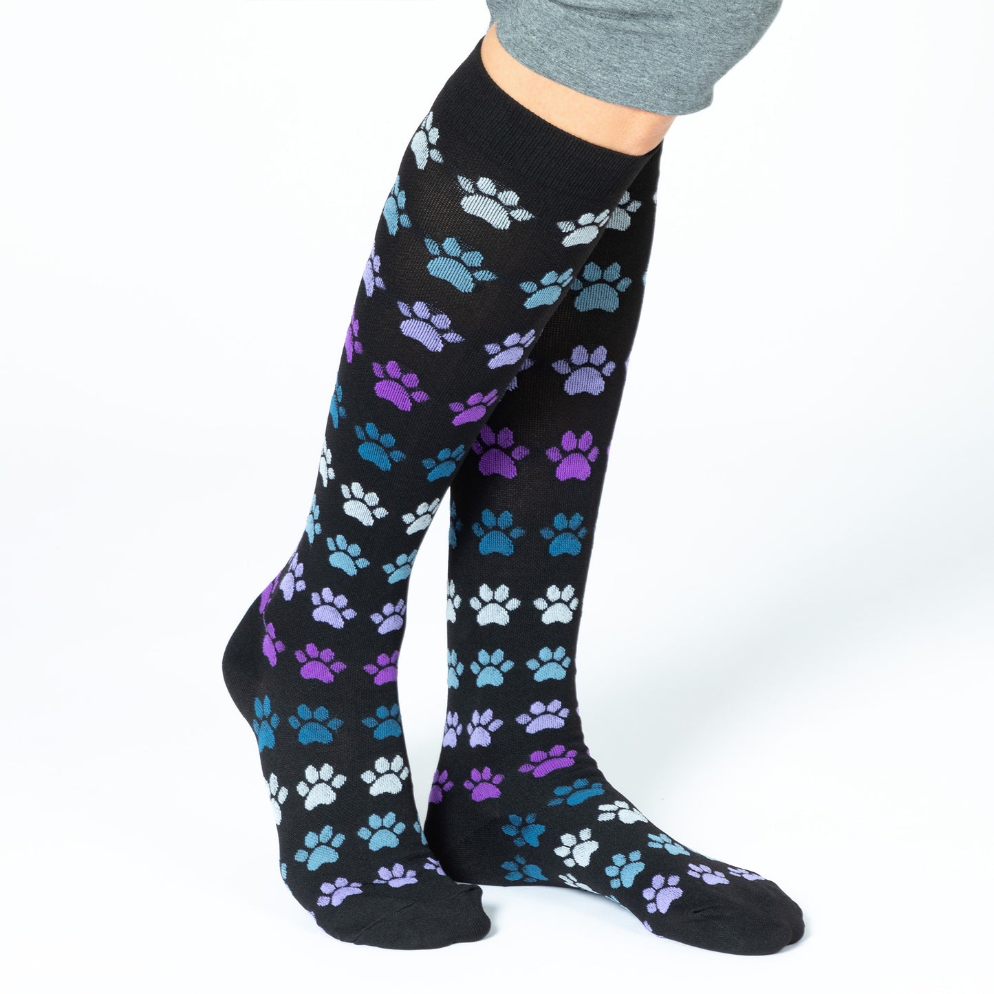 Paw Print Compression Socks