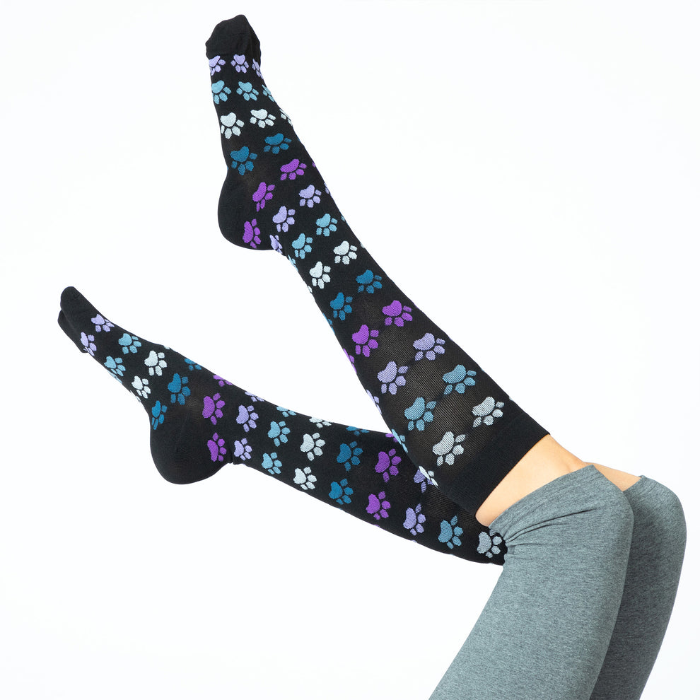 Paw Print Compression Socks | The Animal Rescue Site
