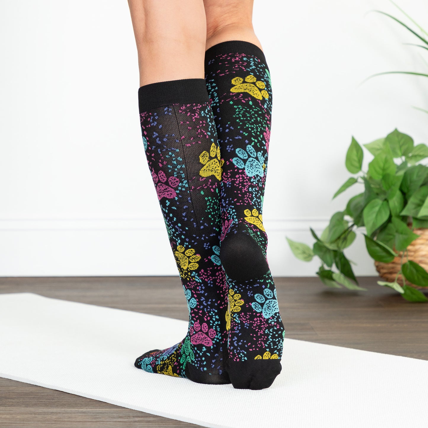 Paw Print Compression Socks