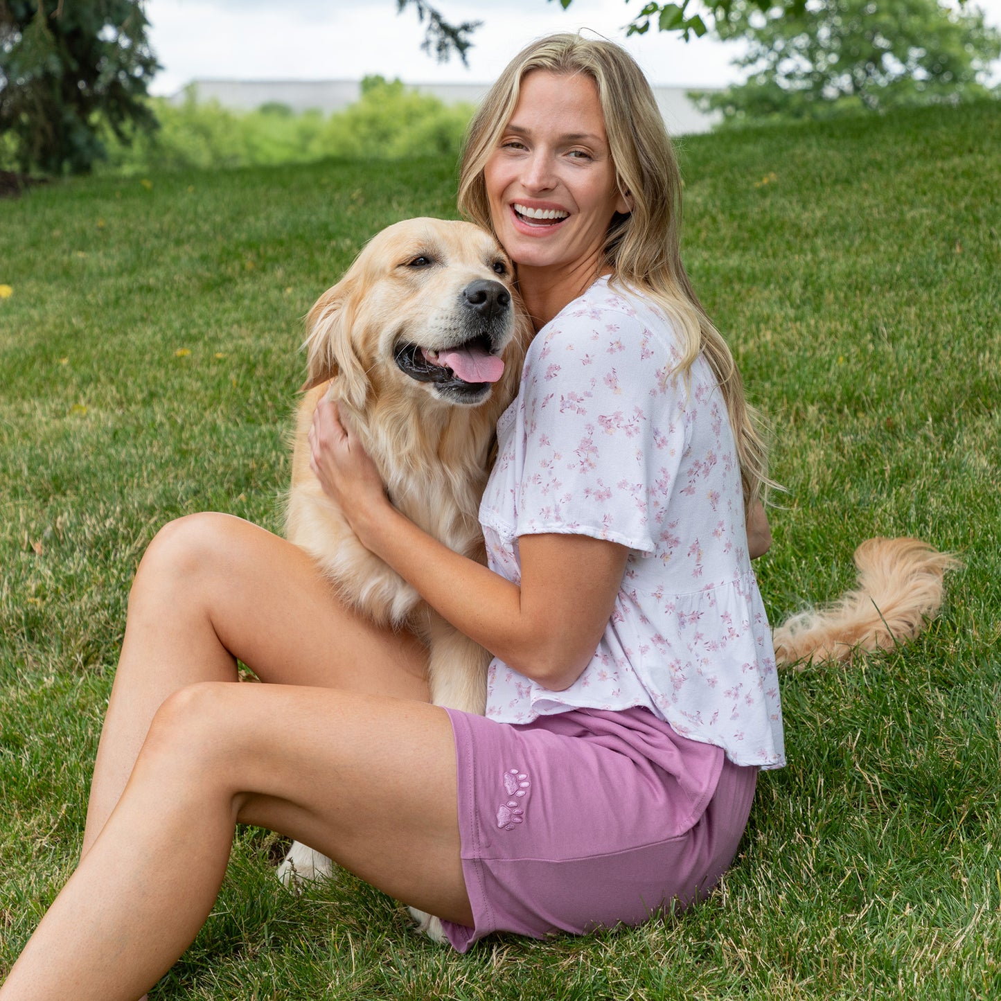Purple Paw Women's Casual Shorts