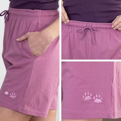 Purple Paw Women's Casual Shorts
