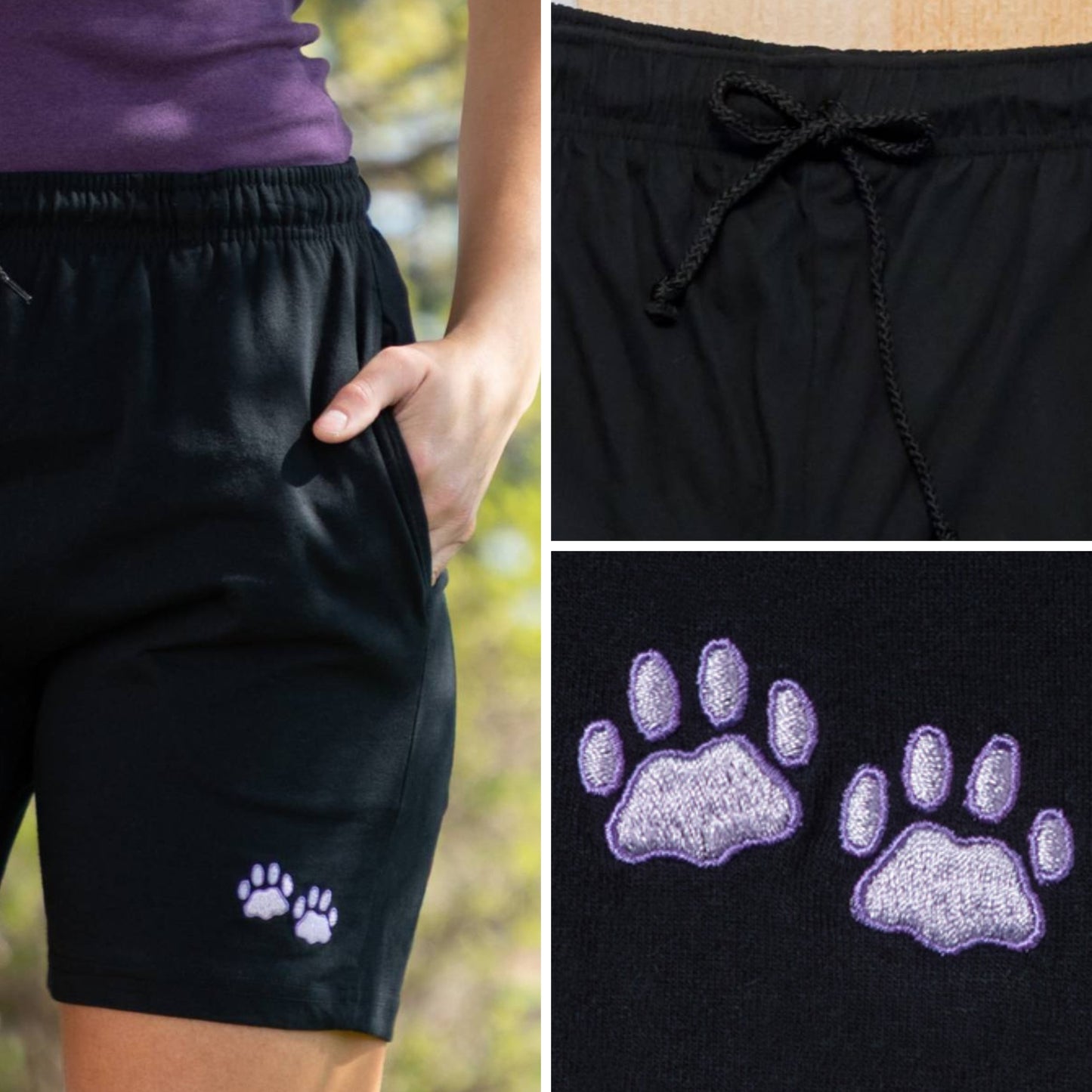 Purple Paw Women's Casual Shorts