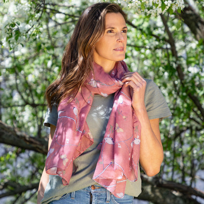 Lovely Birds & Butterflies Scarf