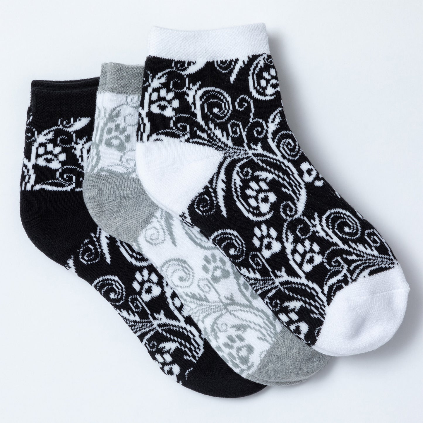 Flourish Paws Sport Socks - Set of 3