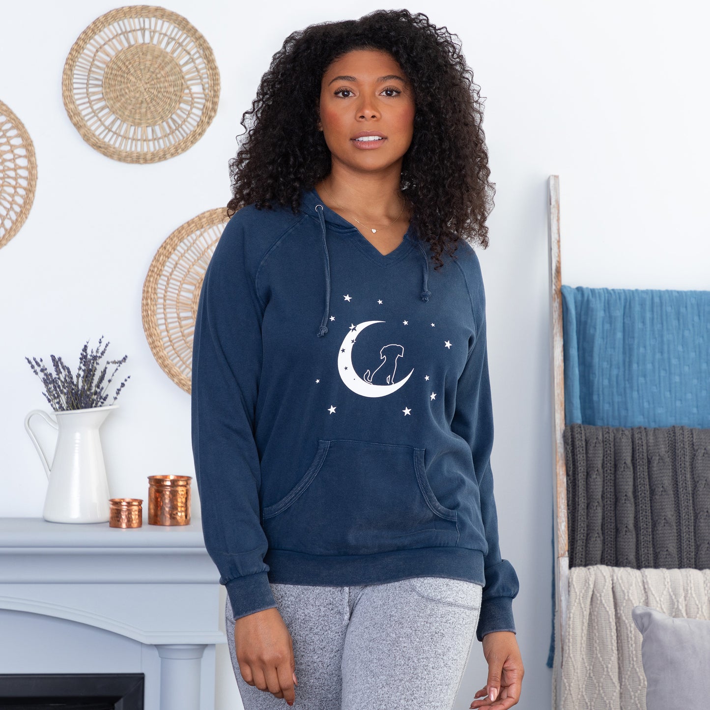 Pet & Moon Mineral Wash Hoodie