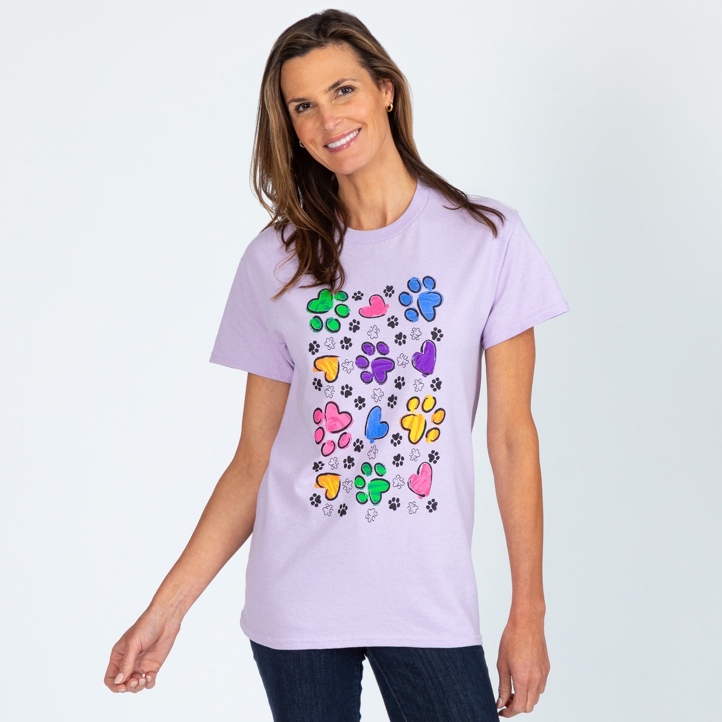 Paws & Hearts Splatter T-Shirt