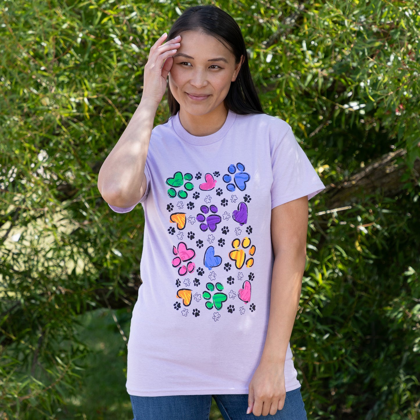 Paws & Hearts Splatter T-Shirt