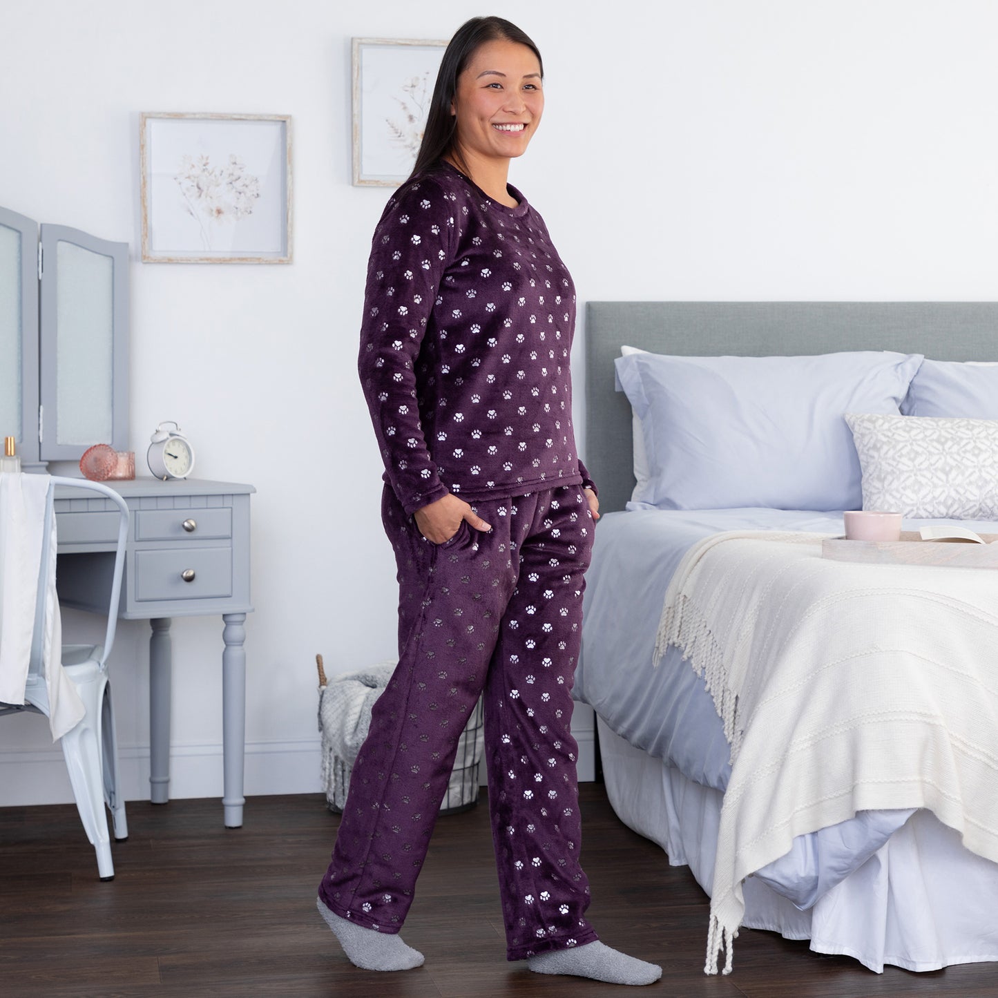 Regal Silver Paws Soft Pajama Set