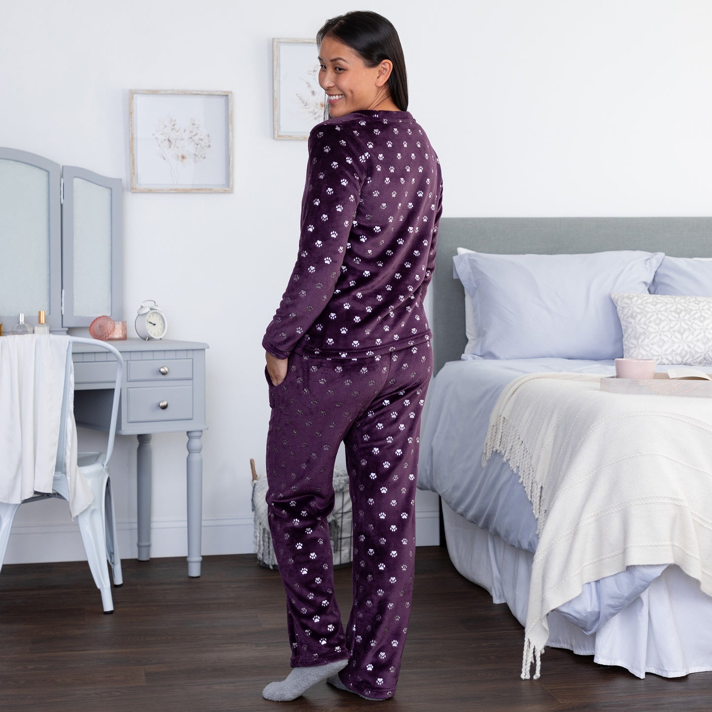 Regal Silver Paws Soft Pajama Set