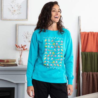 Peeping Pets Drop Tail Crewneck Sweatshirt