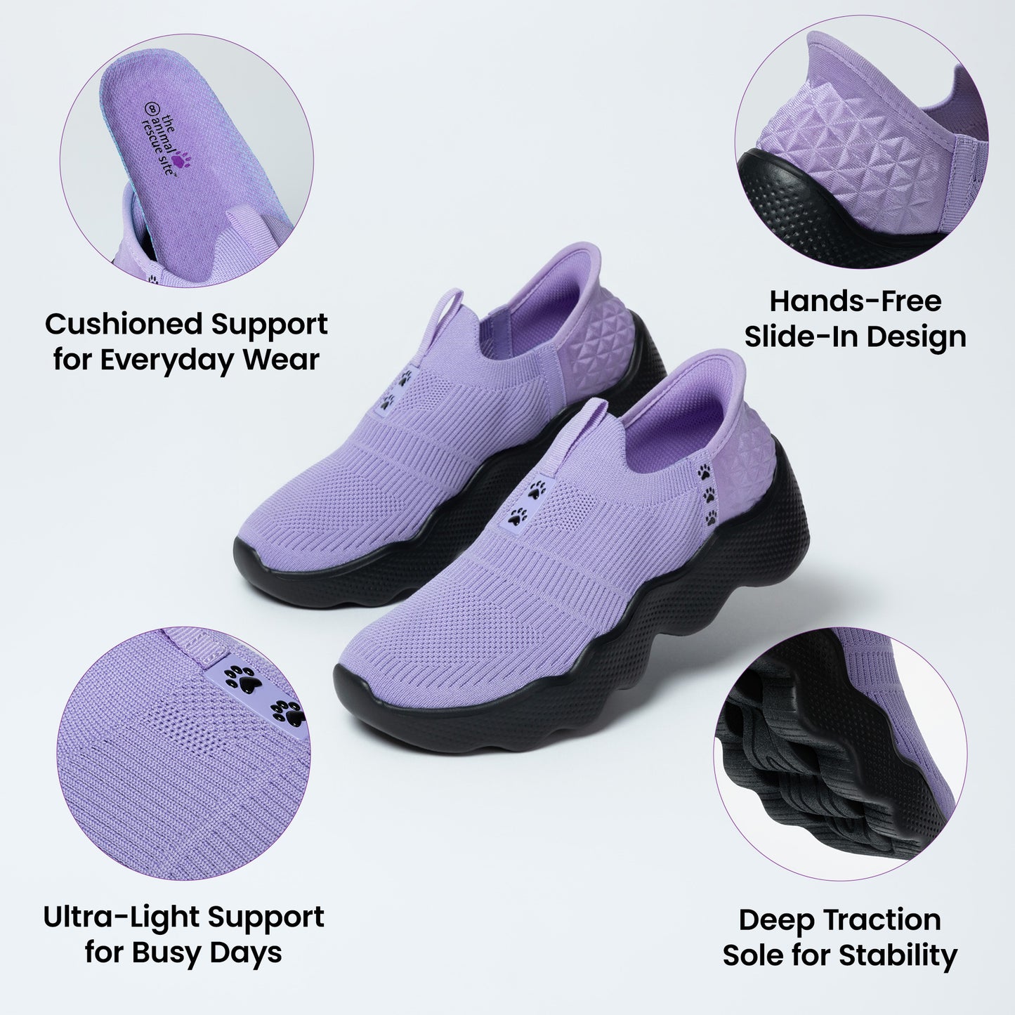 Paw Ultra Comfort Slide-In Deep Traction Walking Shoes
