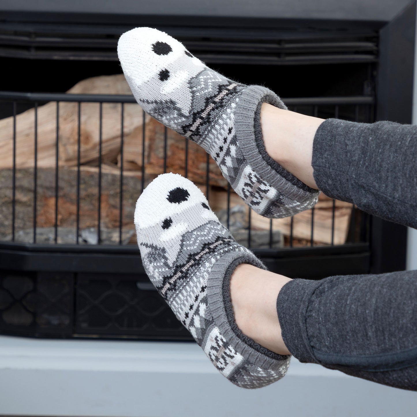 Charming Critter Cuffed Slipper Socks