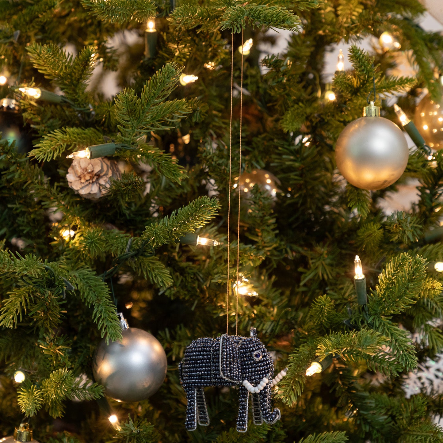 Charming Hand-Beaded Ornament