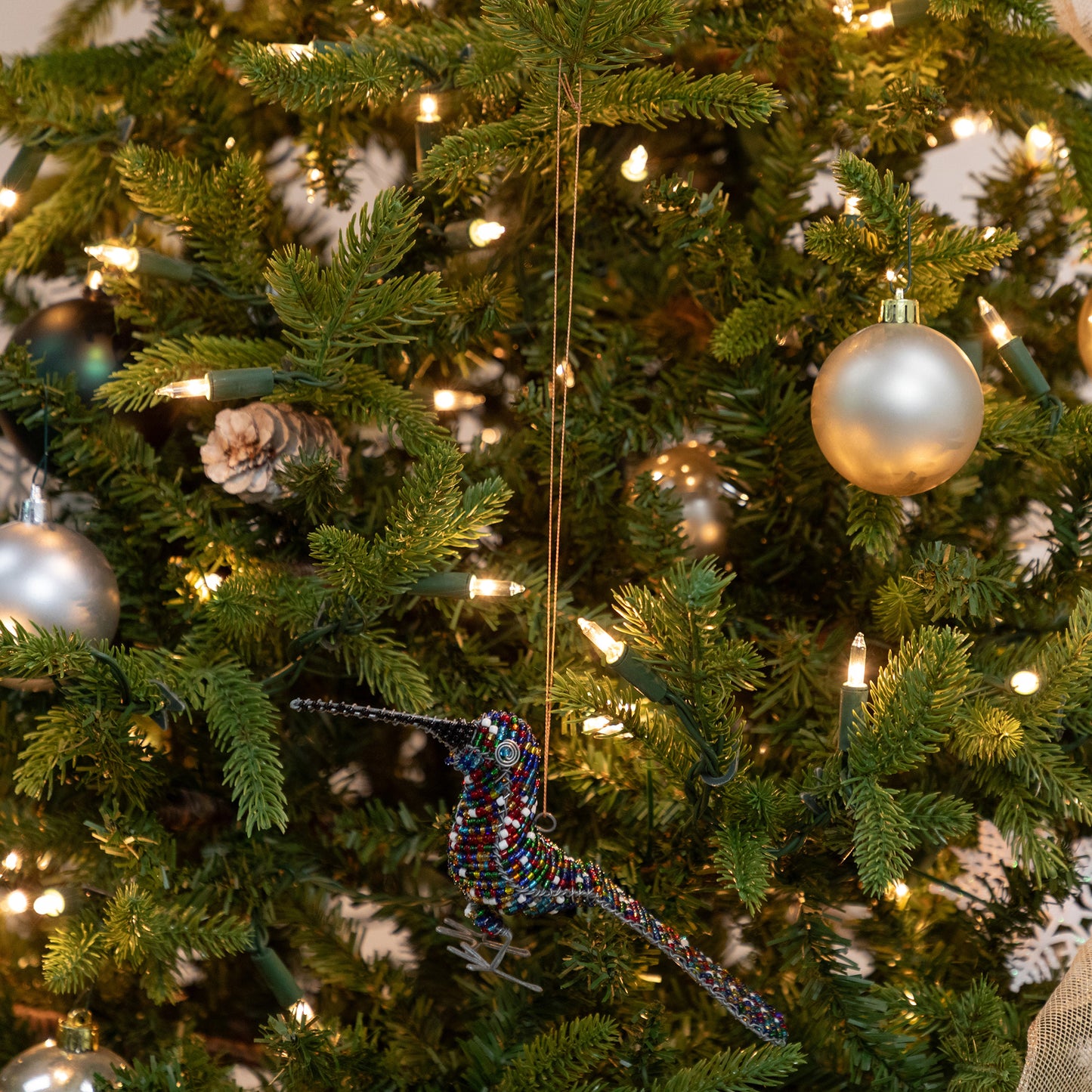 Charming Hand-Beaded Ornament