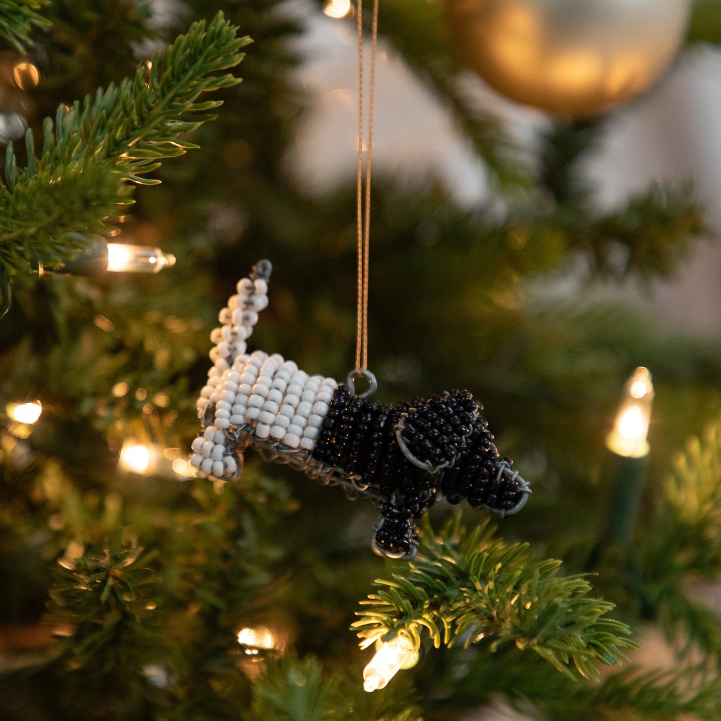 Charming Hand-Beaded Ornament