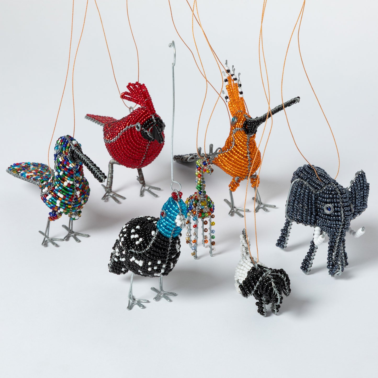 Charming Hand-Beaded Ornament