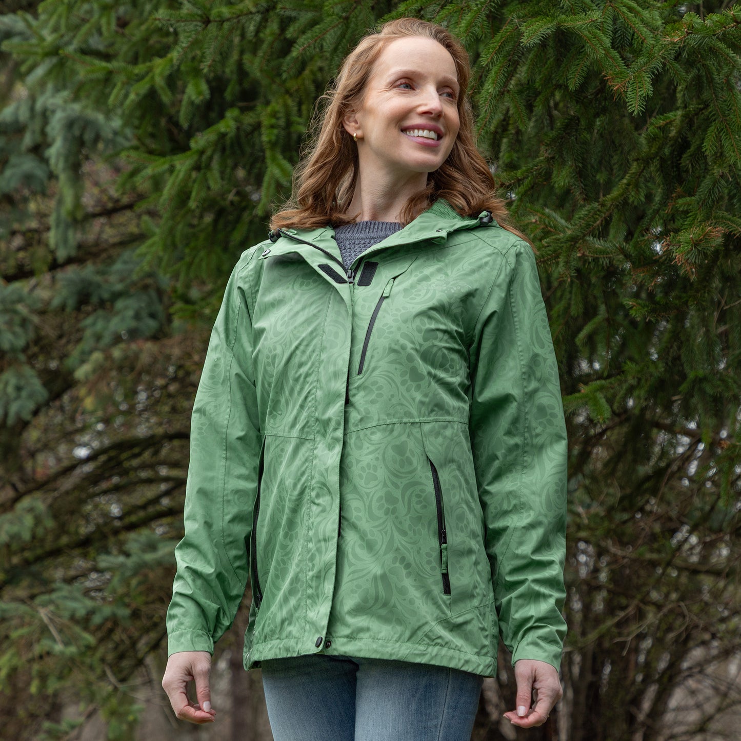 Paw Symphony Magical Print Rain Jacket