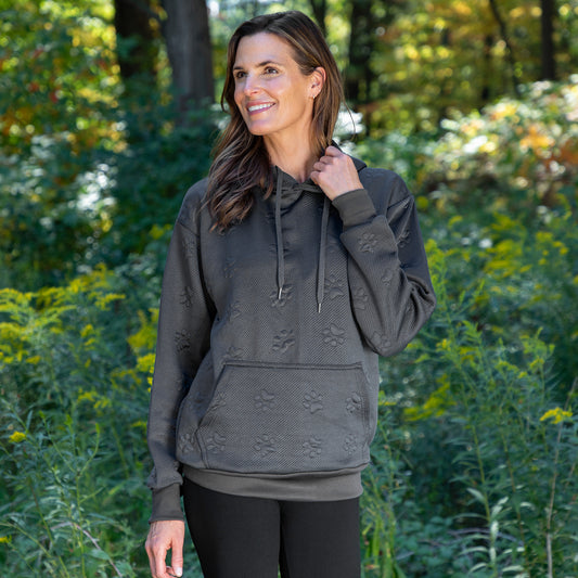 All Over Paw Jacquard Hoodie