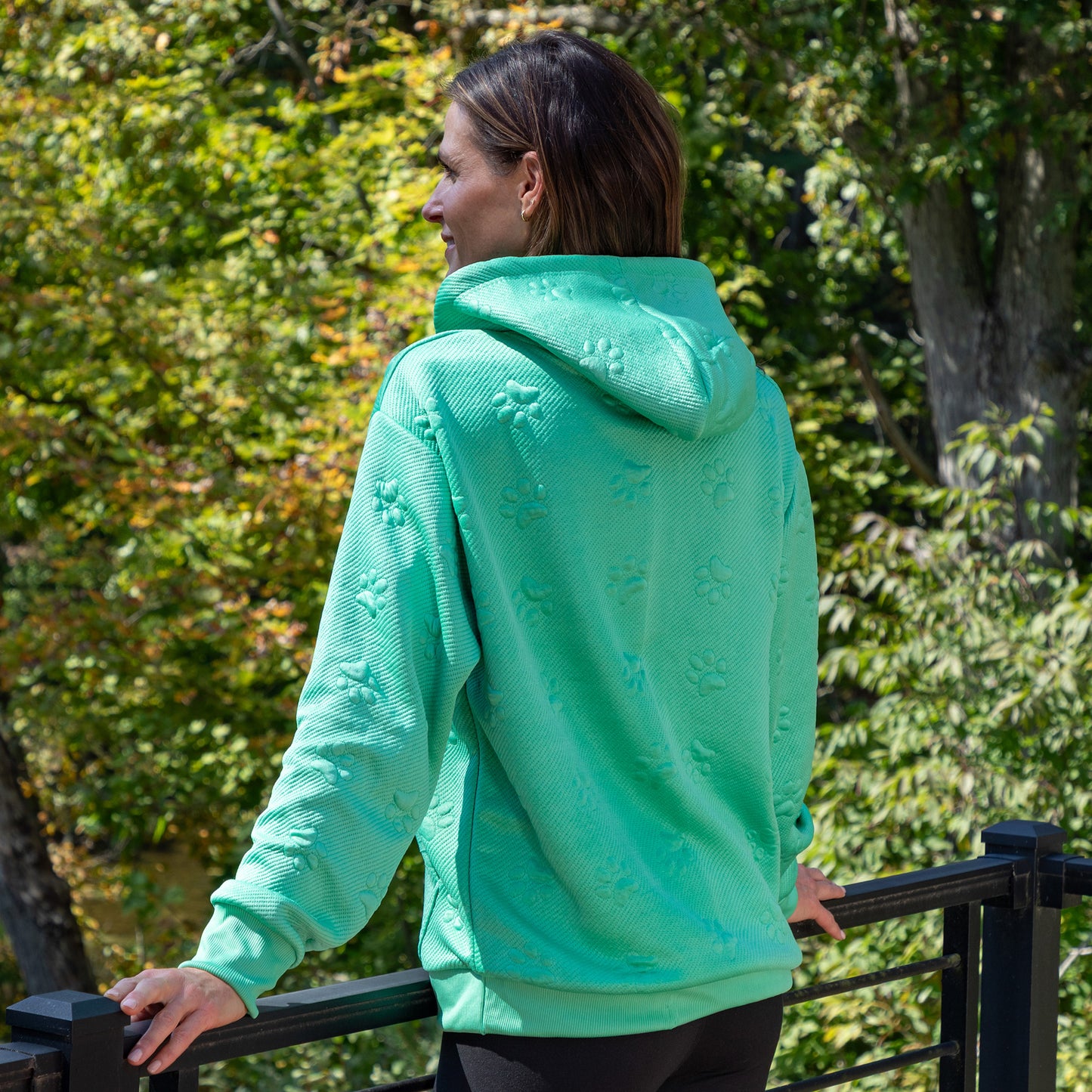 All Over Paw Jacquard Hoodie