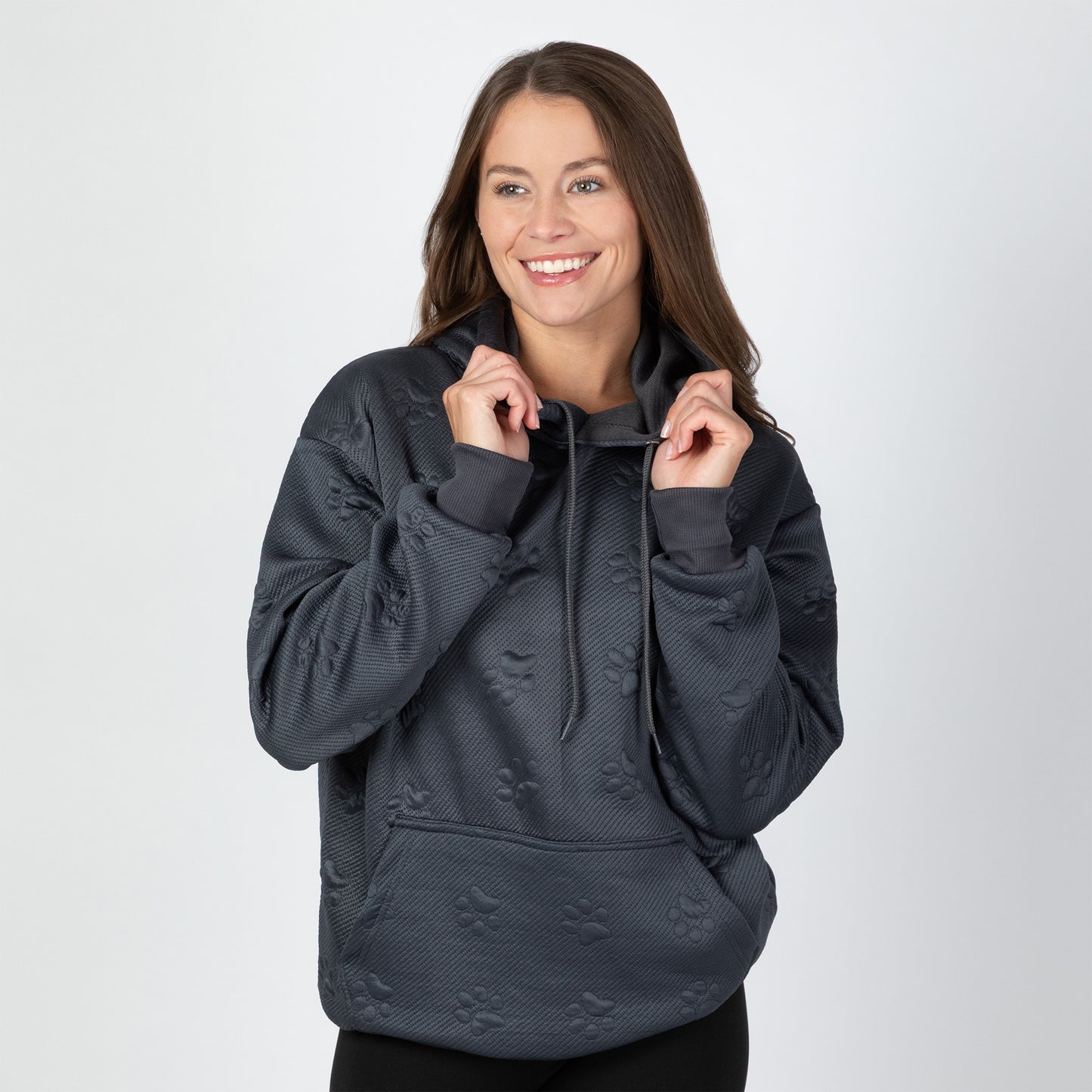 All Over Paw Jacquard Hoodie