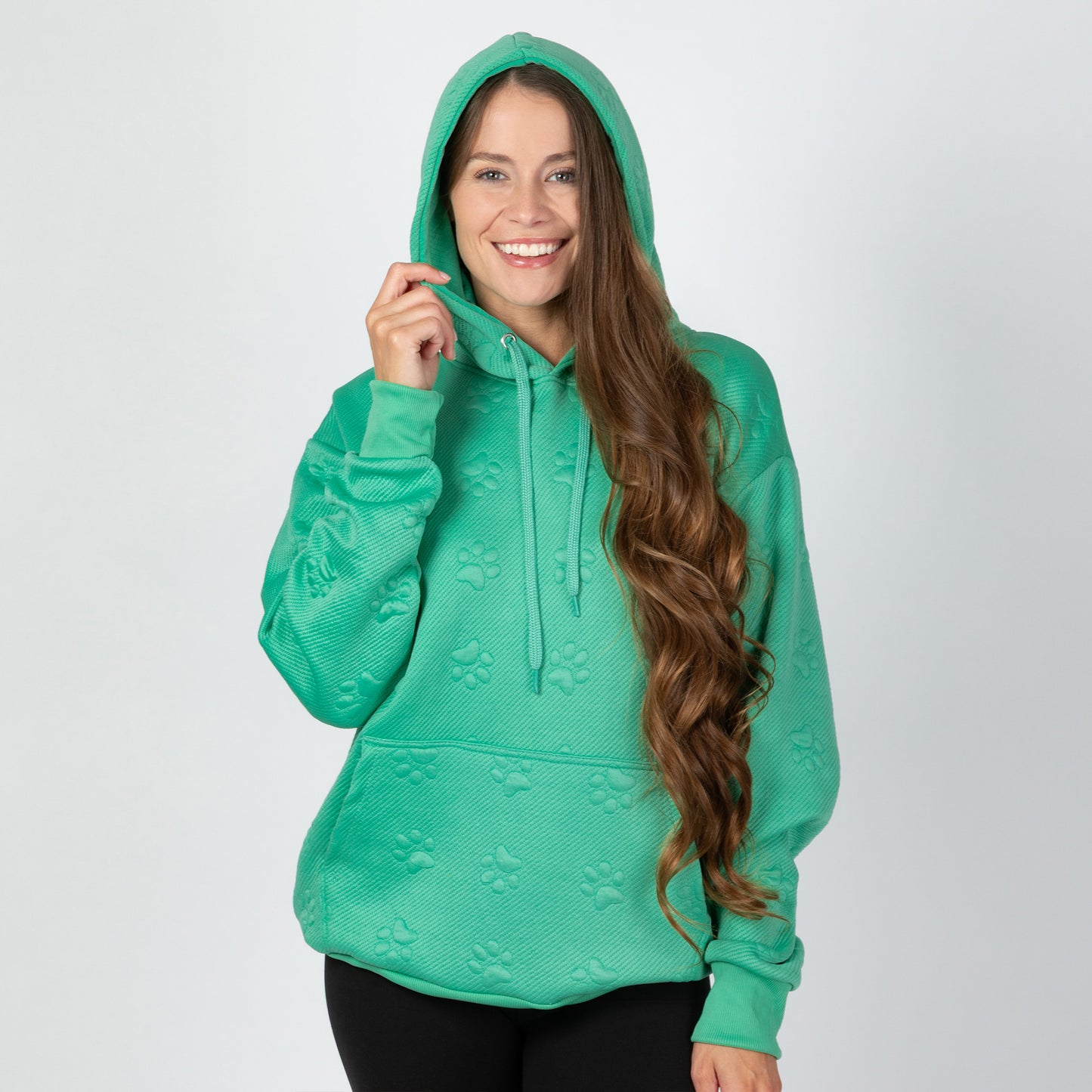 All Over Paw Jacquard Hoodie